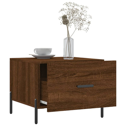 Couchtische 2 Stk. Braun Eichen-Optik 50x50x40 cm Holzwerkstoff - Pazzar.ch