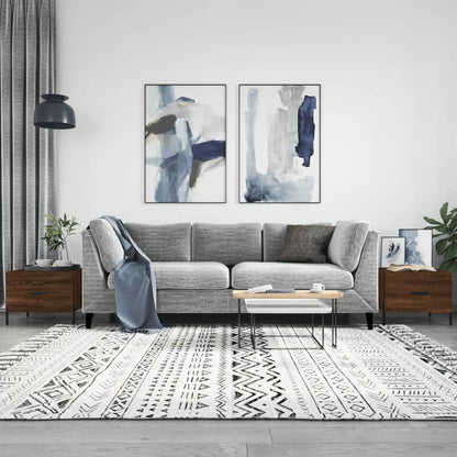 Couchtische 2 Stk. Braun Eichen-Optik 50x50x40 cm Holzwerkstoff - Pazzar.ch