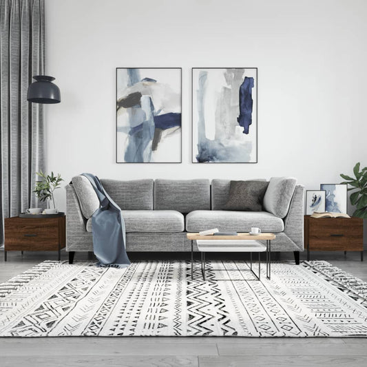 Couchtische 2 Stk. Braun Eichen-Optik 50x50x40 cm Holzwerkstoff - Pazzar.ch