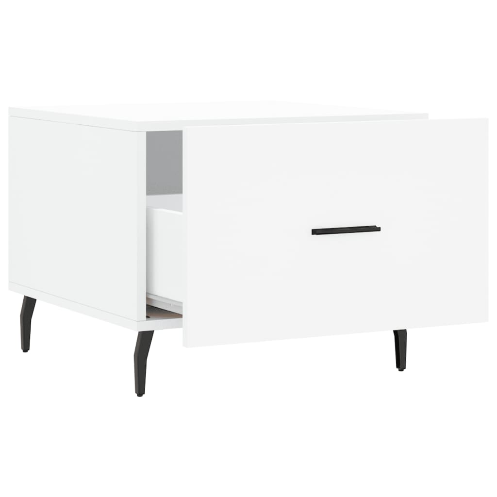 Couchtische 2 Stk. Weiß 50x50x40 cm Holzwerkstoff - Pazzar.ch