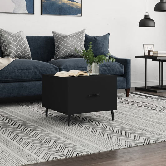 Couchtisch Schwarz 50x50x40 cm Holzwerkstoff - Pazzar.ch