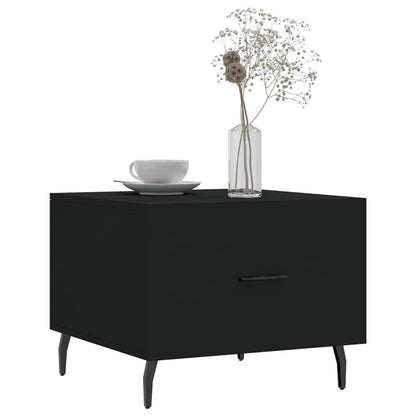 Couchtische 2 Stk. Schwarz 50x50x40 cm Holzwerkstoff - Pazzar.ch
