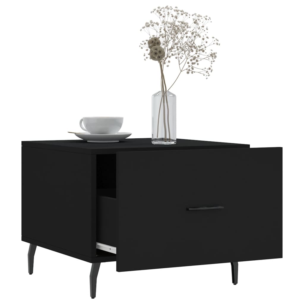 Couchtische 2 Stk. Schwarz 50x50x40 cm Holzwerkstoff - Pazzar.ch