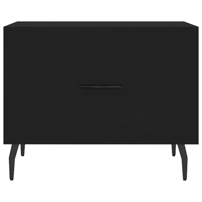 Couchtische 2 Stk. Schwarz 50x50x40 cm Holzwerkstoff - Pazzar.ch