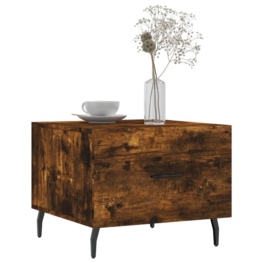 Couchtische 2 Stk. Räuchereiche 50x50x40 cm Holzwerkstoff - Pazzar.ch