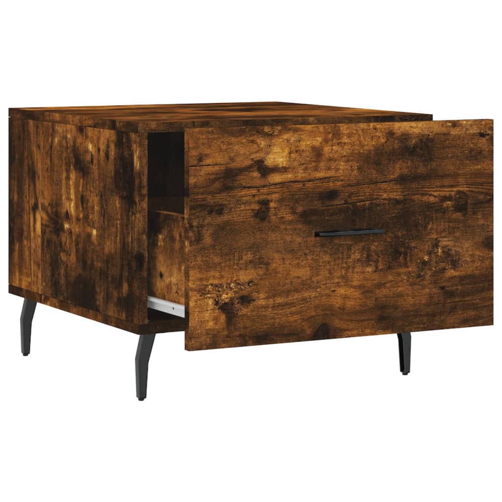 Couchtische 2 Stk. Räuchereiche 50x50x40 cm Holzwerkstoff - Pazzar.ch