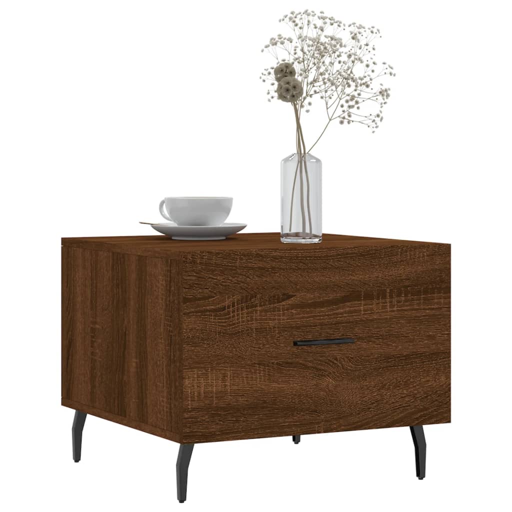 Couchtische 2 Stk. Braun Eichen-Optik 50x50x40 cm Holzwerkstoff - Pazzar.ch