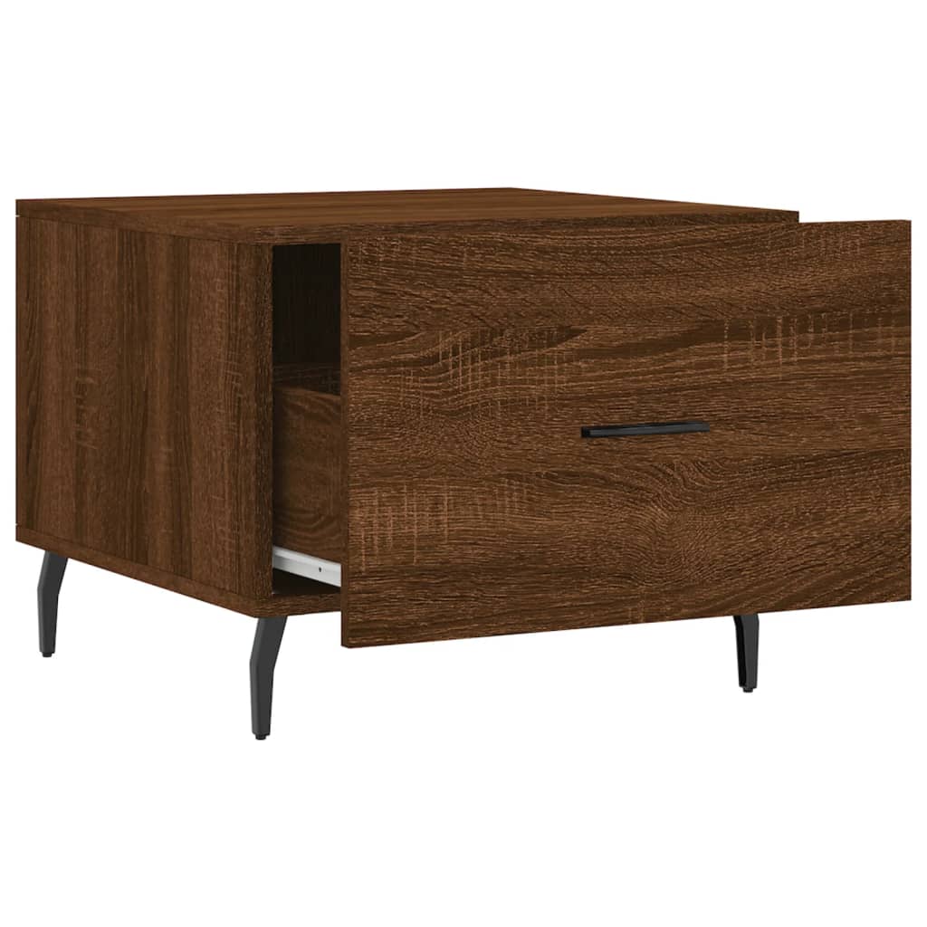 Couchtische 2 Stk. Braun Eichen-Optik 50x50x40 cm Holzwerkstoff - Pazzar.ch