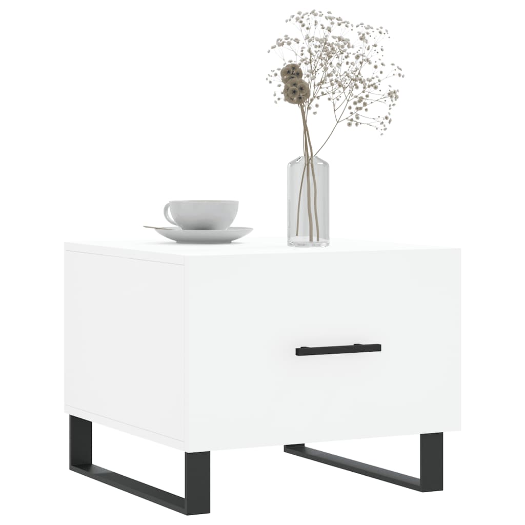 Couchtische 2 Stk. Weiß 50x50x40 cm Holzwerkstoff - Pazzar.ch