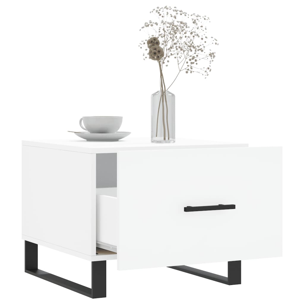 Couchtische 2 Stk. Weiß 50x50x40 cm Holzwerkstoff - Pazzar.ch