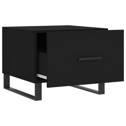 Couchtisch Schwarz 50x50x40 cm Holzwerkstoff - Pazzar.ch
