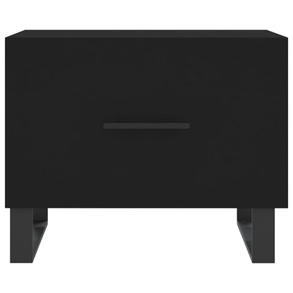 Couchtische 2 Stk. Schwarz 50x50x40 cm Holzwerkstoff - Pazzar.ch