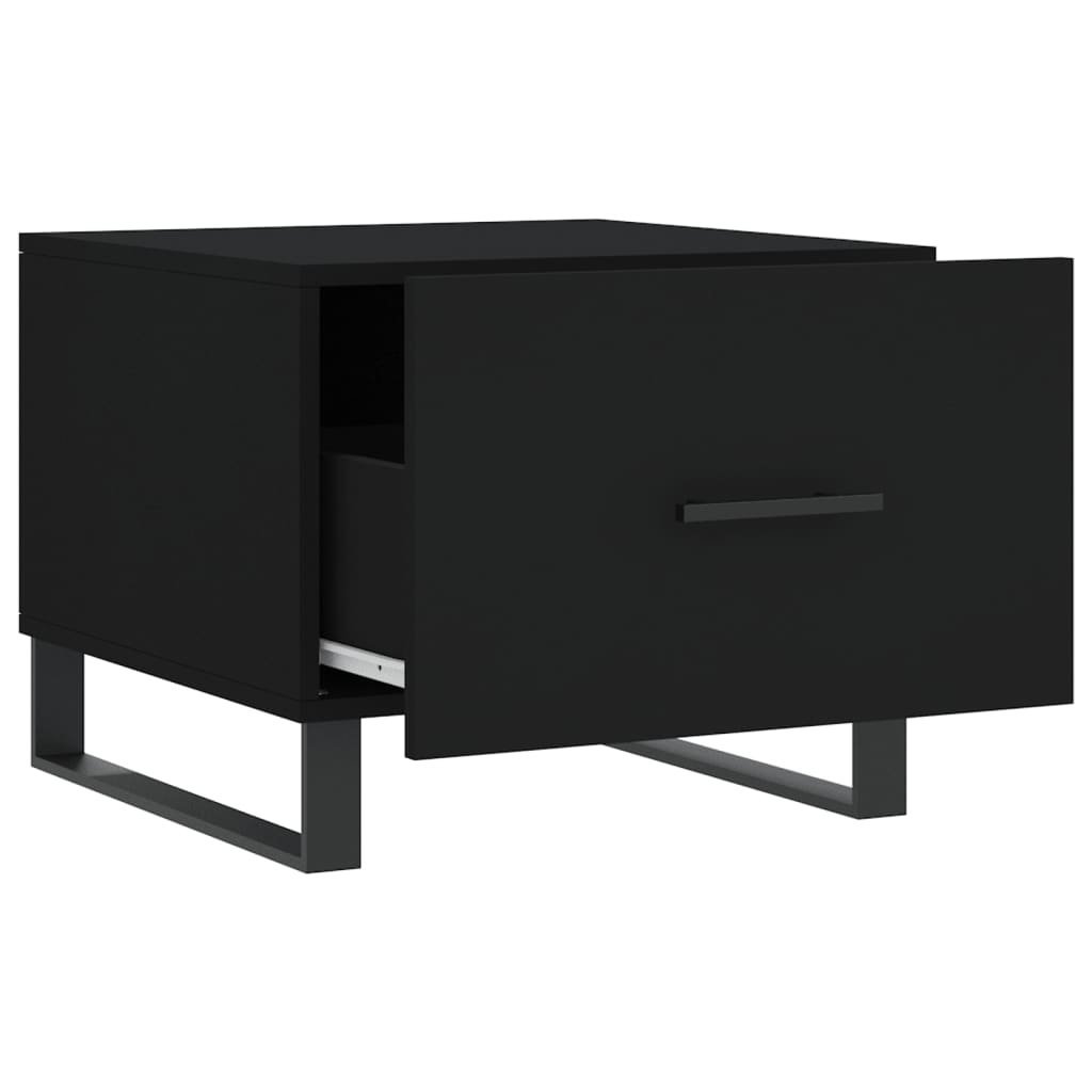 Couchtische 2 Stk. Schwarz 50x50x40 cm Holzwerkstoff - Pazzar.ch