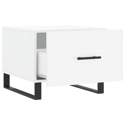 Couchtische 2 Stk. Hochglanz-Weiß 50x50x40 cm Holzwerkstoff - Pazzar.ch