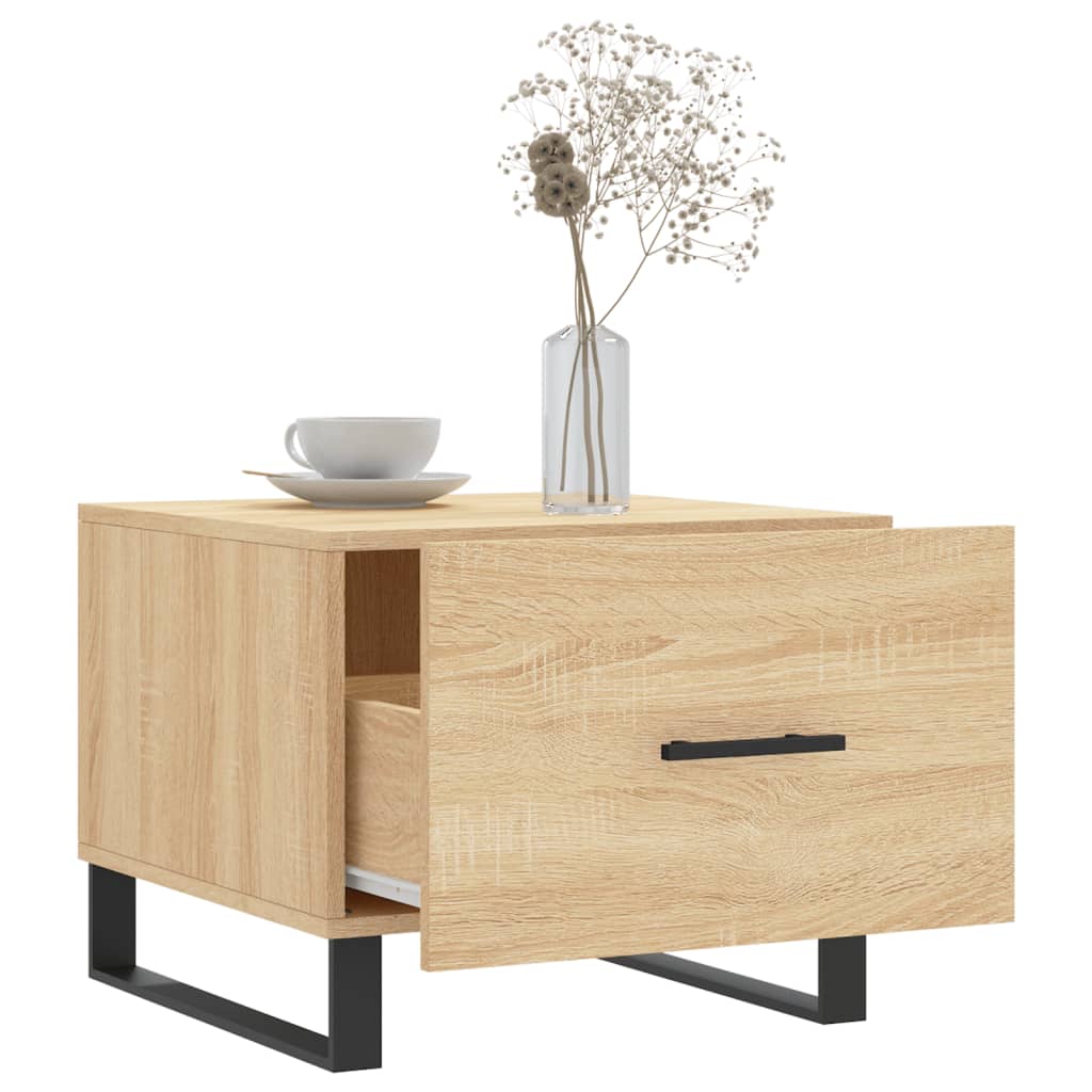 Couchtische 2 Stk. Sonoma-Eiche 50x50x40 cm Holzwerkstoff - Pazzar.ch