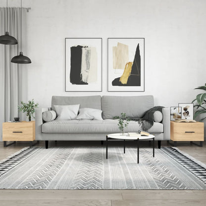 Couchtische 2 Stk. Sonoma-Eiche 50x50x40 cm Holzwerkstoff - Pazzar.ch