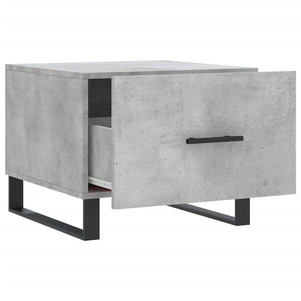 Couchtisch Betongrau 50x50x40 cm Holzwerkstoff - Pazzar.ch