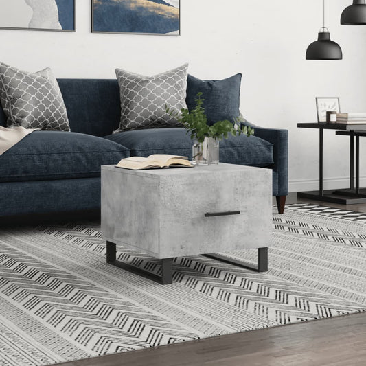 Couchtisch Betongrau 50x50x40 cm Holzwerkstoff - Pazzar.ch