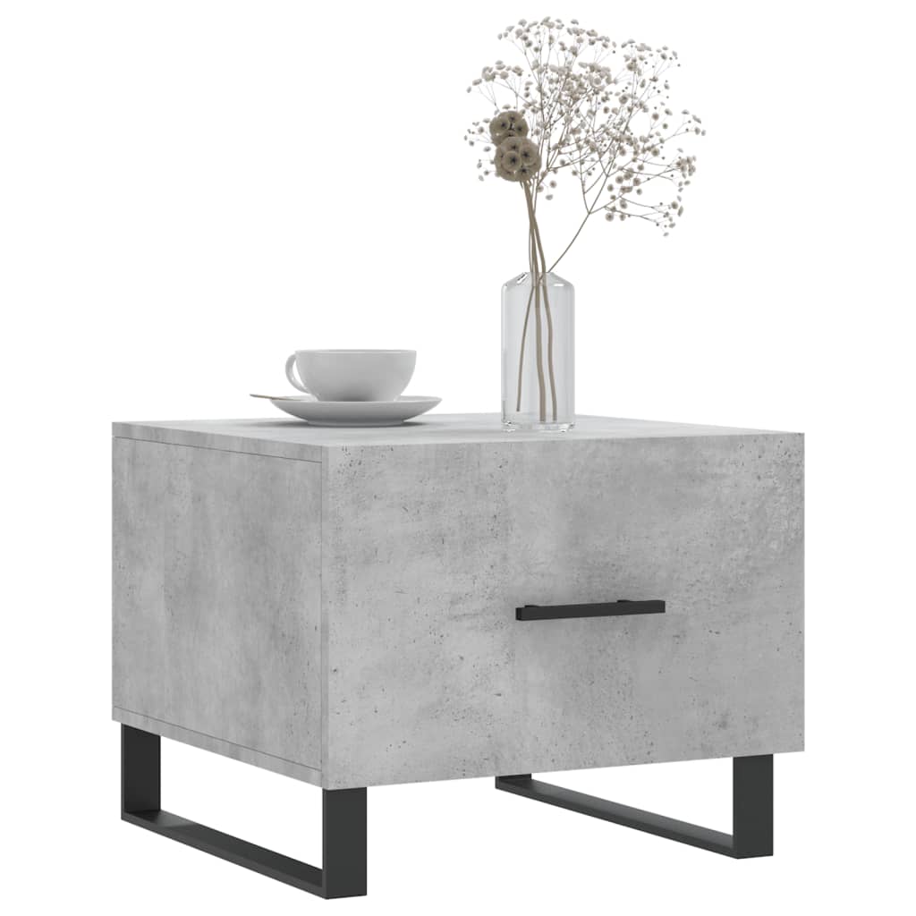 Couchtische 2 Stk. Betongrau 50x50x40 cm Holzwerkstoff - Pazzar.ch