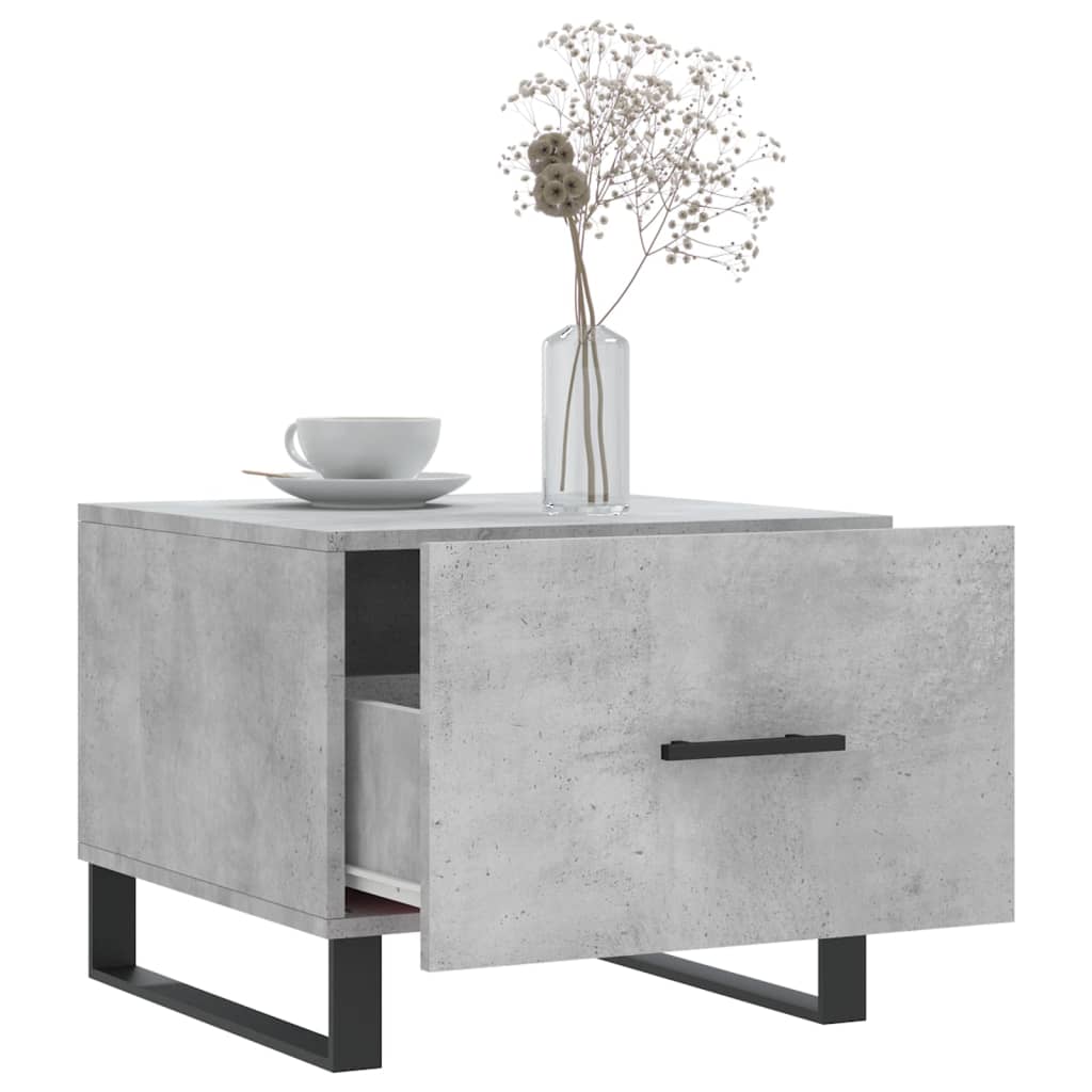 Couchtische 2 Stk. Betongrau 50x50x40 cm Holzwerkstoff - Pazzar.ch