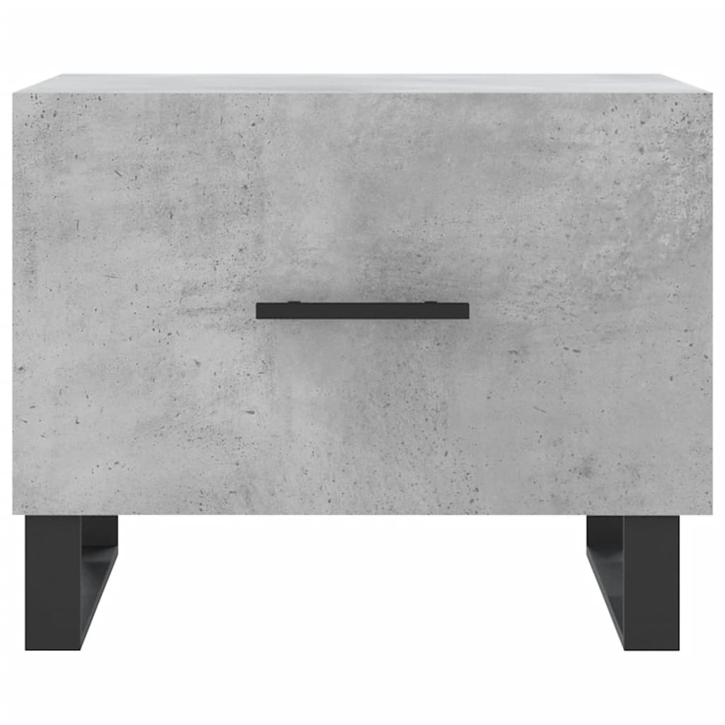 Couchtische 2 Stk. Betongrau 50x50x40 cm Holzwerkstoff - Pazzar.ch