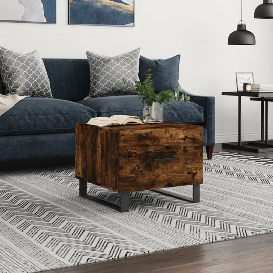 Couchtisch Räuchereiche 50x50x40 cm Holzwerkstoff - Pazzar.ch