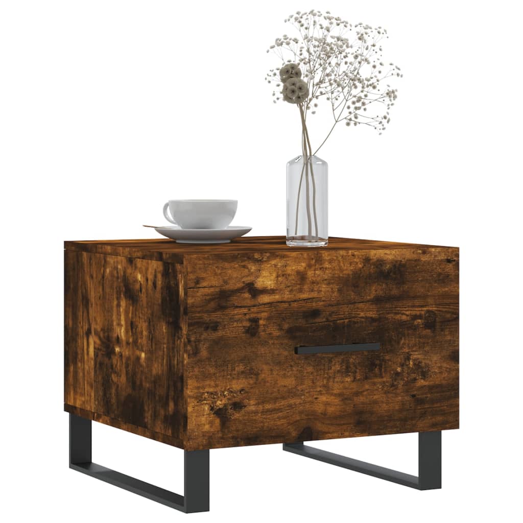 Couchtische 2 Stk. Räuchereiche 50x50x40 cm Holzwerkstoff - Pazzar.ch