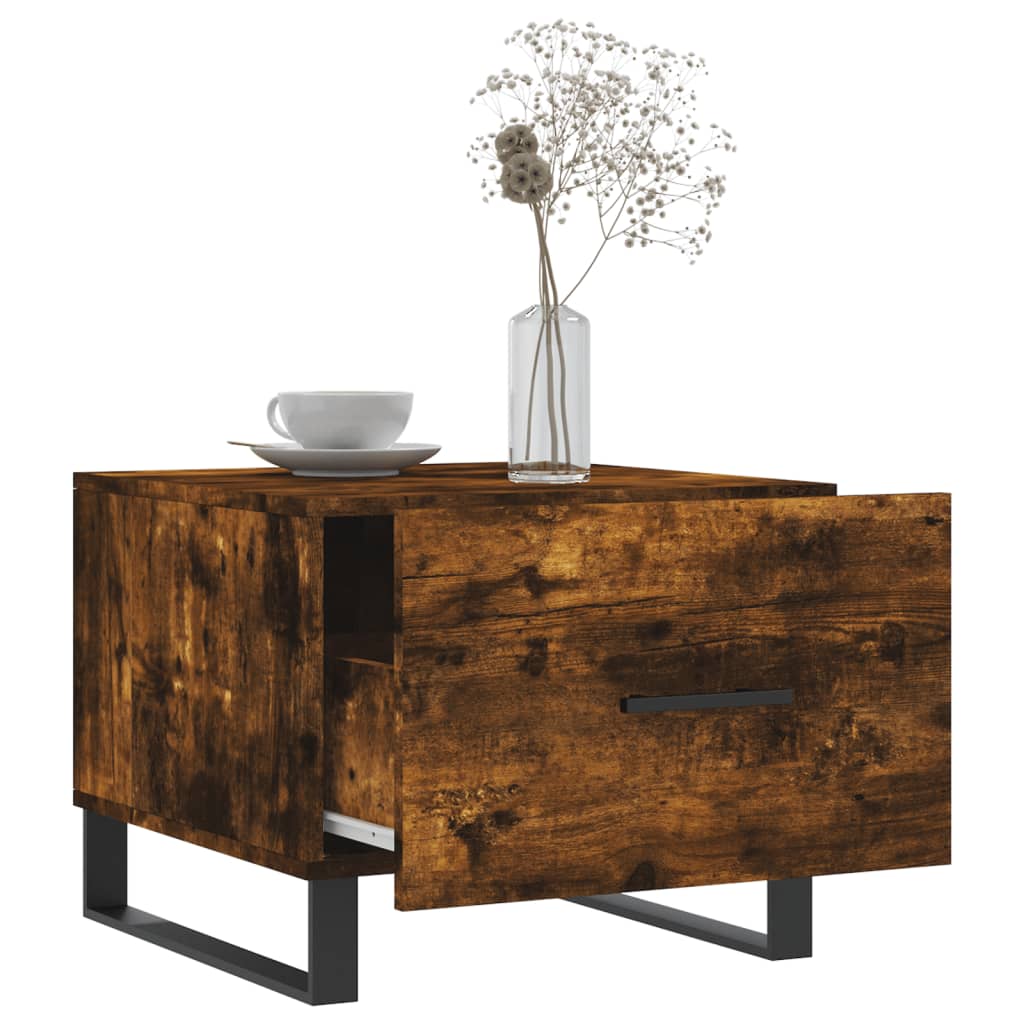 Couchtische 2 Stk. Räuchereiche 50x50x40 cm Holzwerkstoff - Pazzar.ch