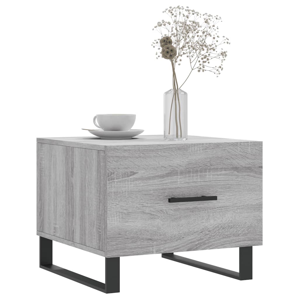 Couchtisch Grau Sonoma 50x50x40 cm Holzwerkstoff - Pazzar.ch