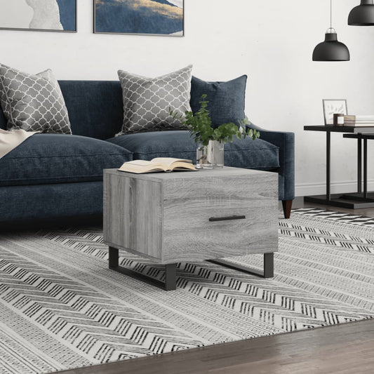 Couchtisch Grau Sonoma 50x50x40 cm Holzwerkstoff - Pazzar.ch