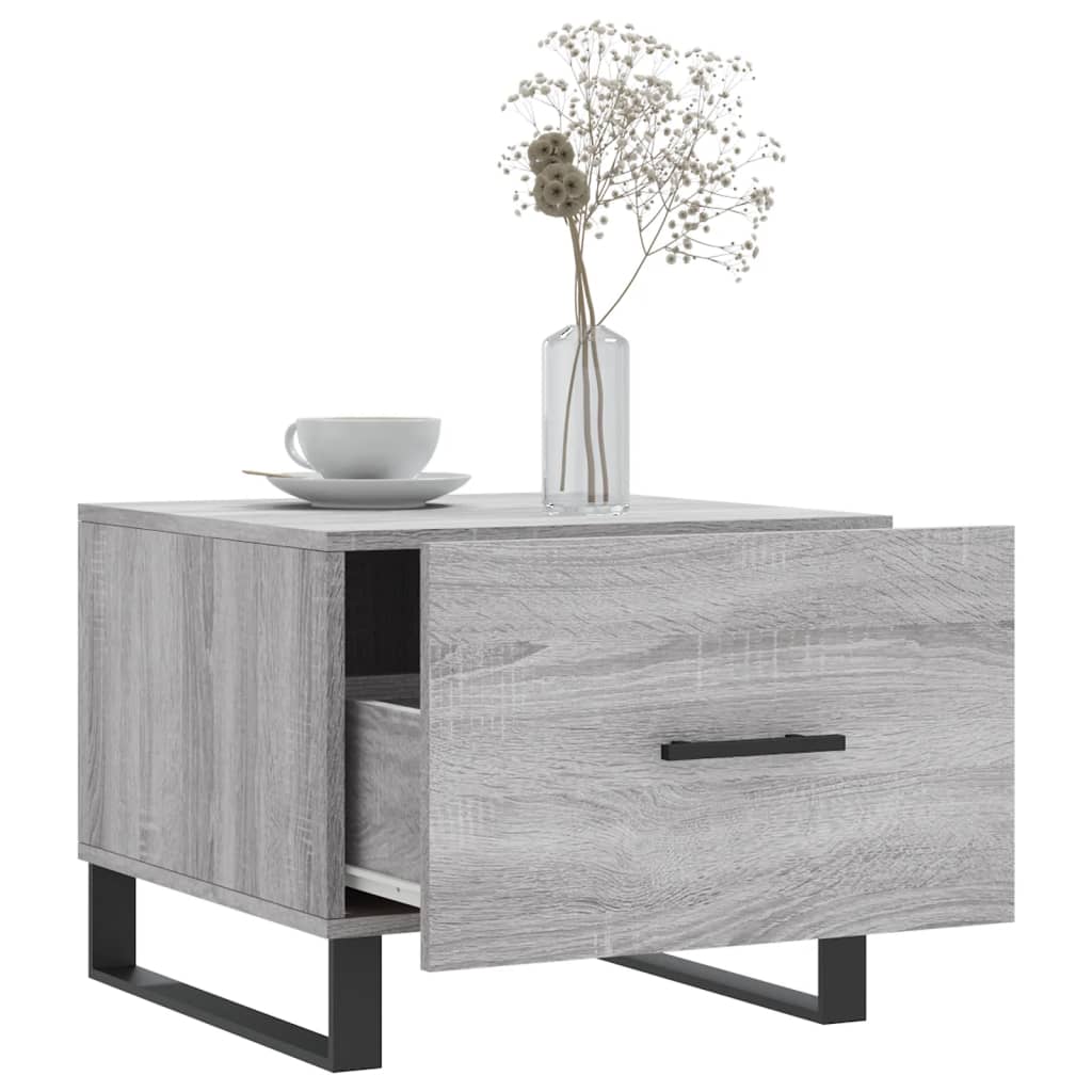 Couchtische 2 Stk. Grau Sonoma 50x50x40 cm Holzwerkstoff - Pazzar.ch