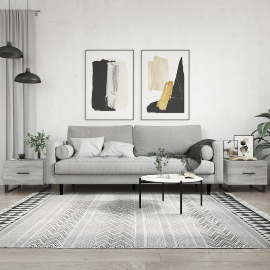 Couchtische 2 Stk. Grau Sonoma 50x50x40 cm Holzwerkstoff - Pazzar.ch