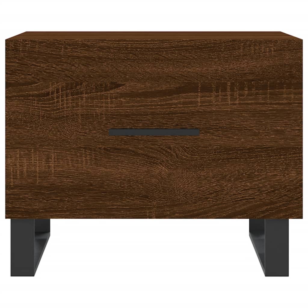 Couchtisch Braun Eichen-Optik 50x50x40 cm Holzwerkstoff - Pazzar.ch