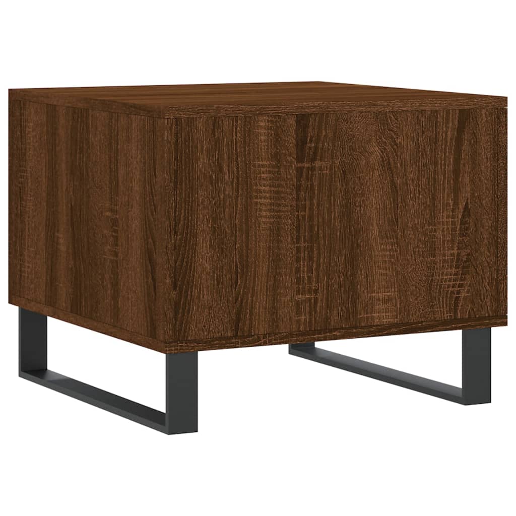 Couchtisch Braun Eichen-Optik 50x50x40 cm Holzwerkstoff - Pazzar.ch
