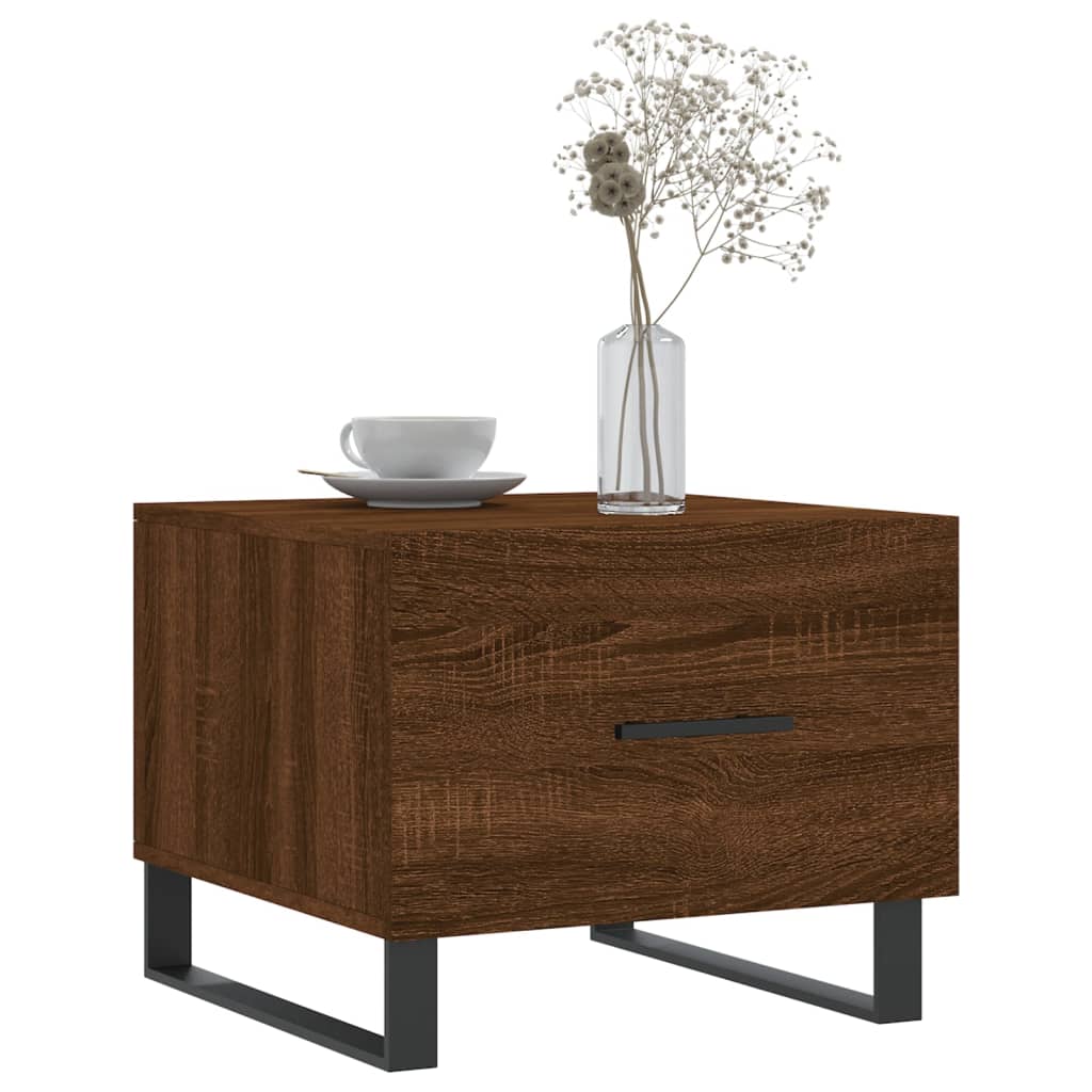 Couchtische 2 Stk. Braun Eichen-Optik 50x50x40 cm Holzwerkstoff - Pazzar.ch