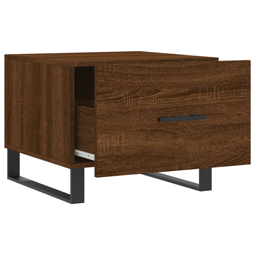 Couchtische 2 Stk. Braun Eichen-Optik 50x50x40 cm Holzwerkstoff - Pazzar.ch
