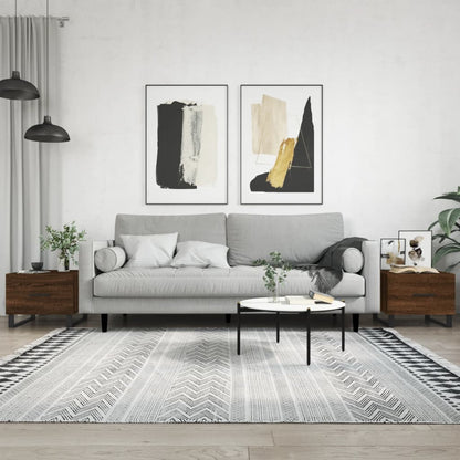 Couchtische 2 Stk. Braun Eichen-Optik 50x50x40 cm Holzwerkstoff - Pazzar.ch