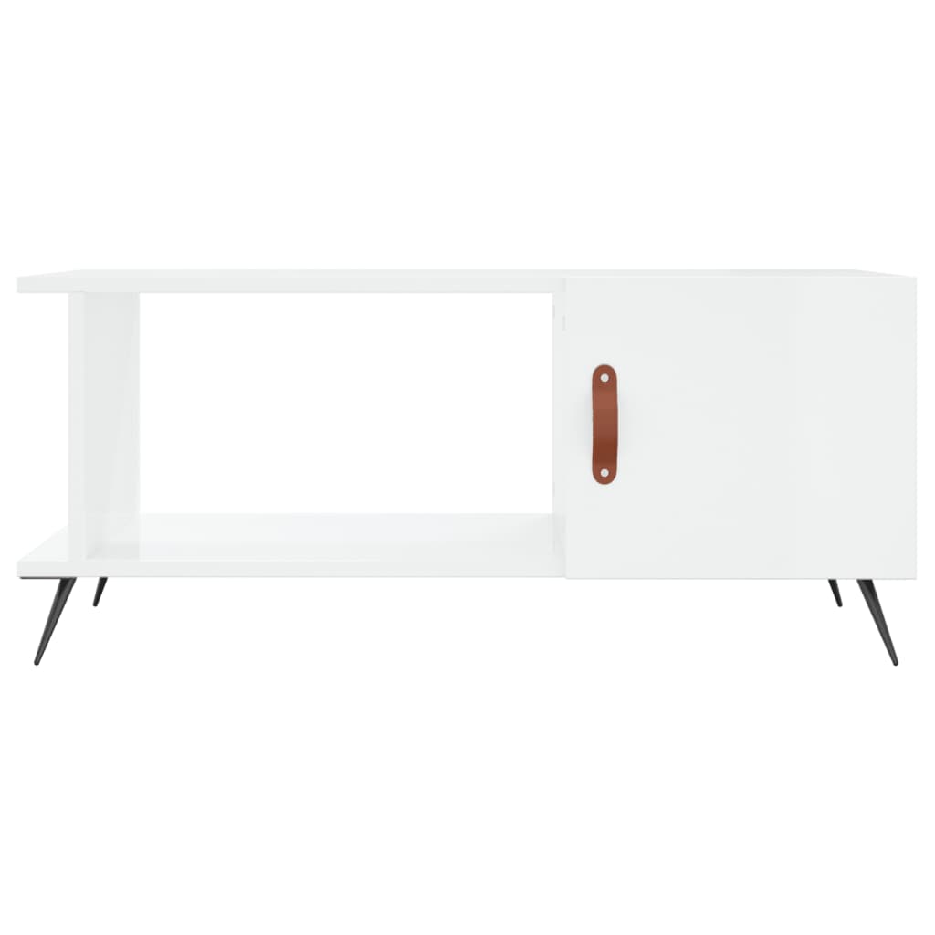 Couchtisch Hochglanz-Weiß 90x50x40 cm Holzwerkstoff - Pazzar.ch