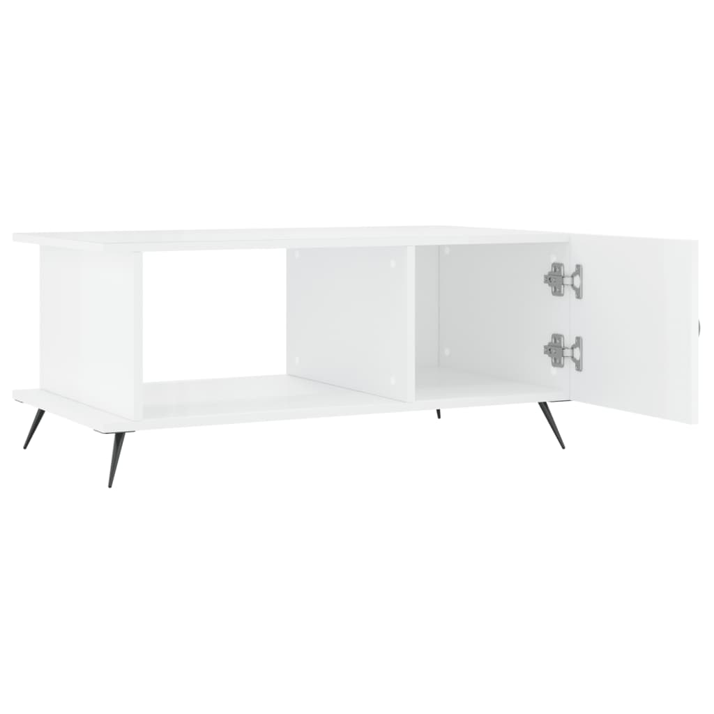 Couchtisch Hochglanz-Weiß 90x50x40 cm Holzwerkstoff - Pazzar.ch