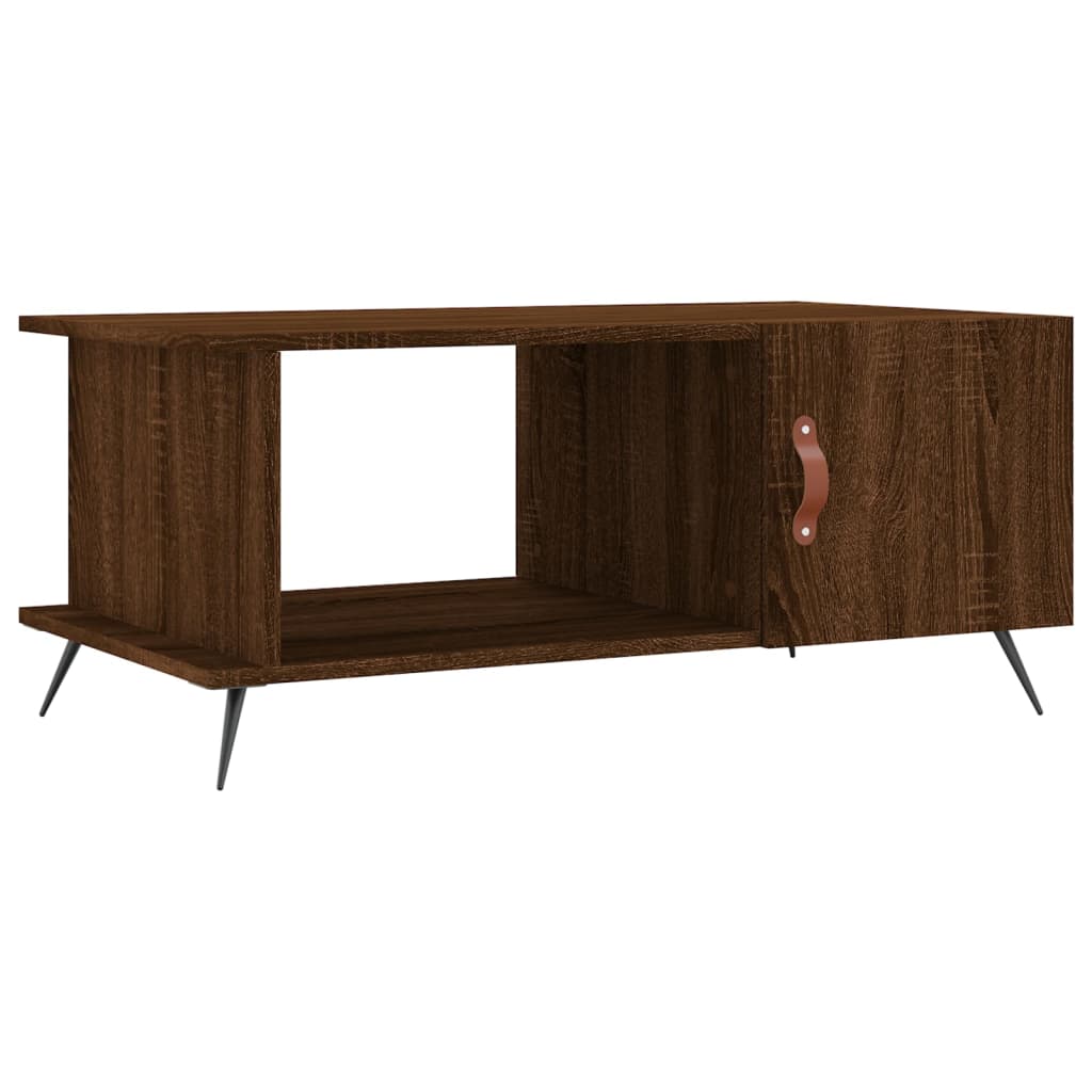 Couchtisch Braun Eichen-Optik 90x50x40 cm Holzwerkstoff - Pazzar.ch