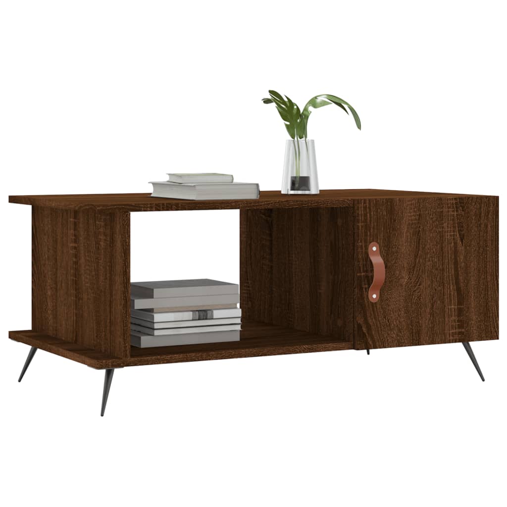 Couchtisch Braun Eichen-Optik 90x50x40 cm Holzwerkstoff - Pazzar.ch