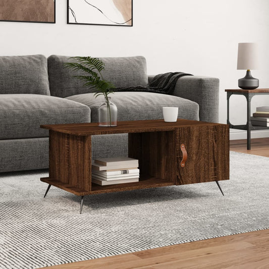 Couchtisch Braun Eichen-Optik 90x50x40 cm Holzwerkstoff - Pazzar.ch