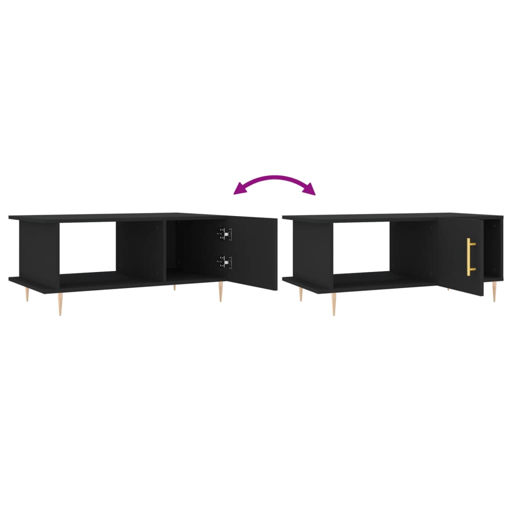 Couchtisch Schwarz 90x50x40 cm Holzwerkstoff - Pazzar.ch