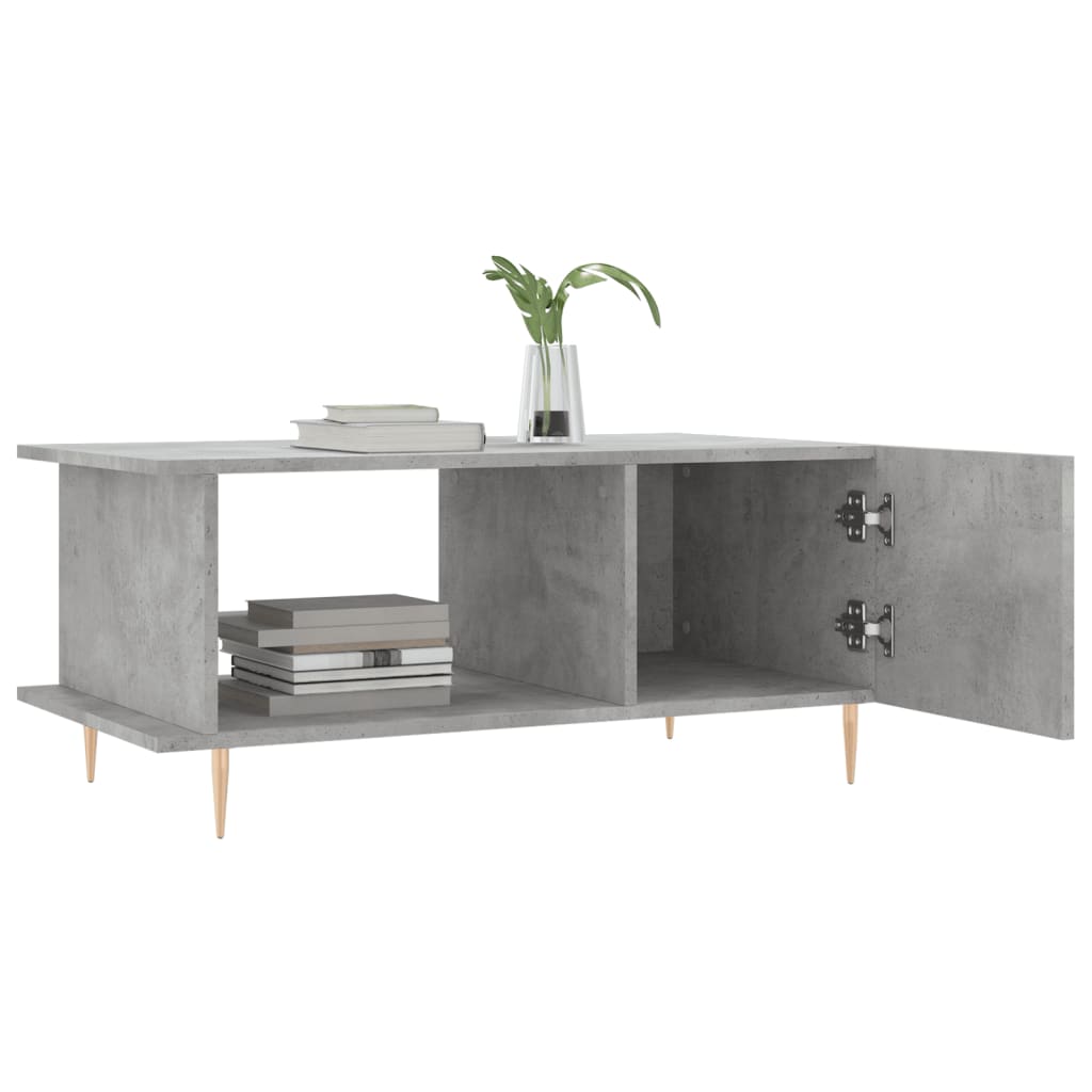 Couchtisch Betongrau 90x50x40 cm Holzwerkstoff - Pazzar.ch