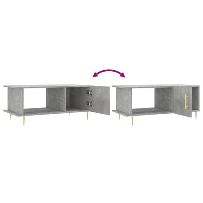 Couchtisch Betongrau 90x50x40 cm Holzwerkstoff - Pazzar.ch