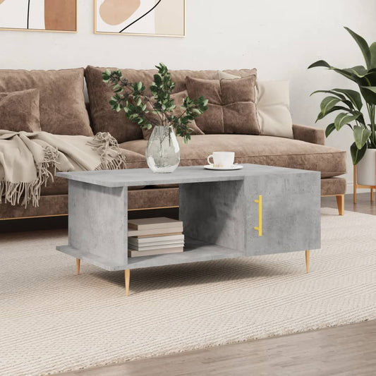 Couchtisch Betongrau 90x50x40 cm Holzwerkstoff - Pazzar.ch