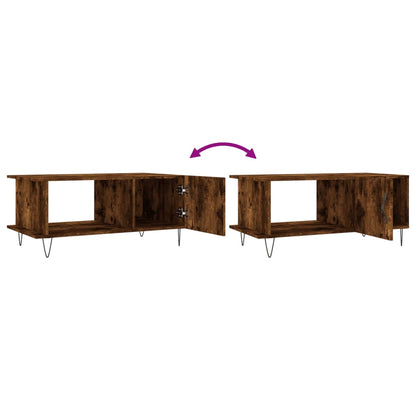 Couchtisch Räuchereiche 90x50x40 cm Holzwerkstoff - Pazzar.ch