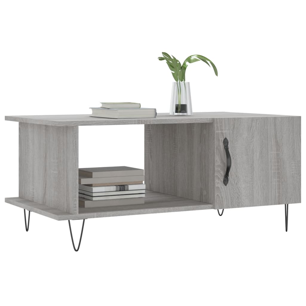 Couchtisch Grau Sonoma 90x50x40 cm Holzwerkstoff - Pazzar.ch