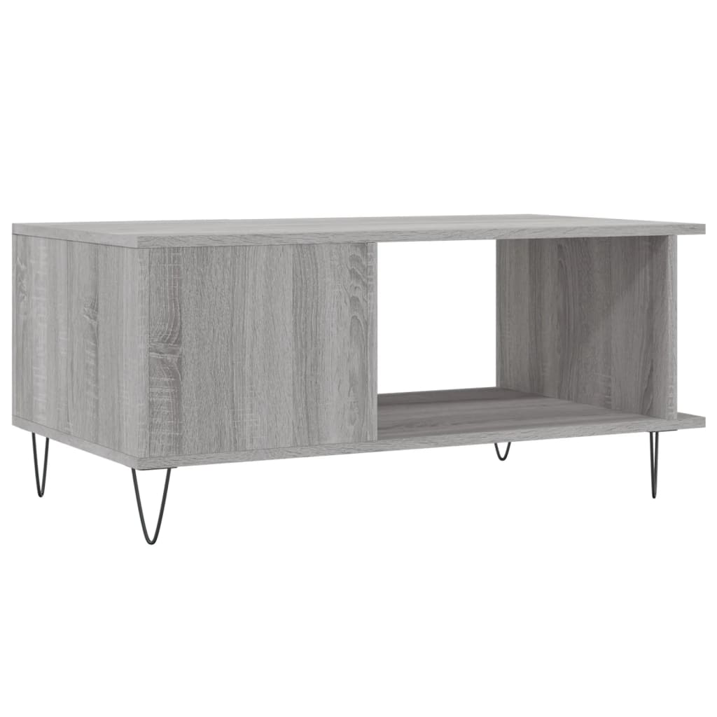 Couchtisch Grau Sonoma 90x50x40 cm Holzwerkstoff - Pazzar.ch