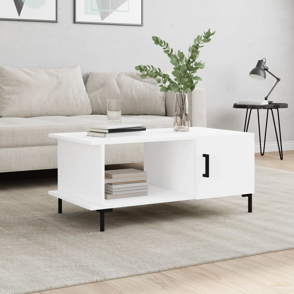 Couchtisch Weiß 90x50x40 cm Holzwerkstoff - Pazzar.ch